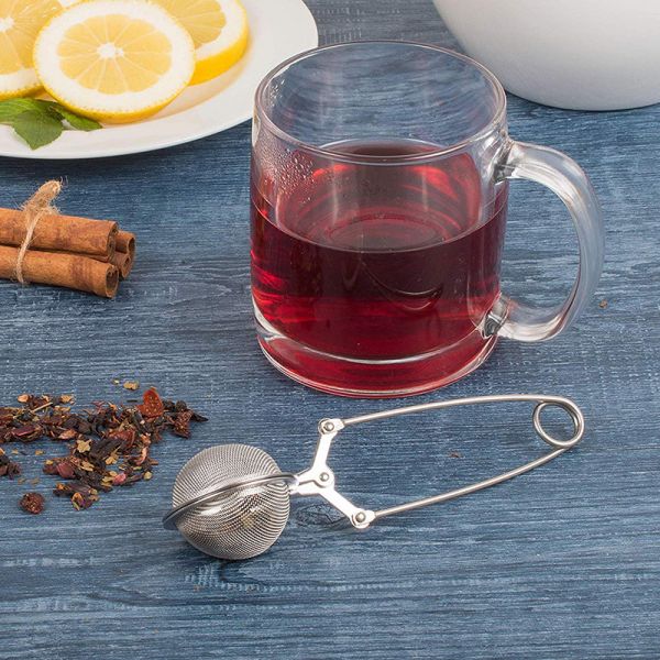 2x pinces à thé, infuseur à thé sphérique en acier inoxydable 304,  passoires à thé